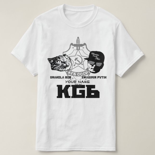 Officiell Swagimir/Gbob KGB skjorta T-shirt (Design framsida)