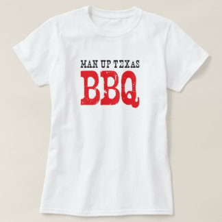 Officiell T-tröja av manen upp Texas BBQ T-shirt