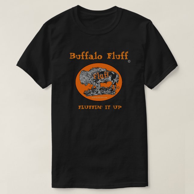Officiell T-tröja Fluffin för buffelludd det upp Tee (Design framsida)