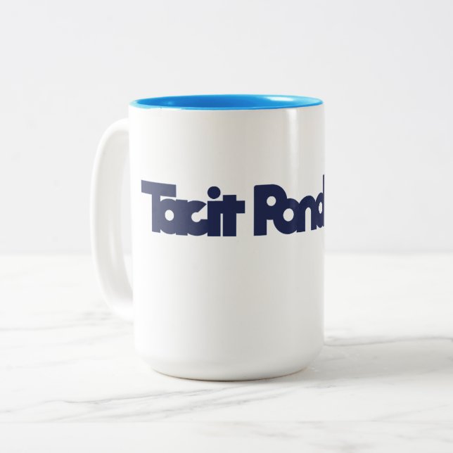 Officiell Tacit Pondering-mugg Två-Tonad Mugg (Framsida vänster)