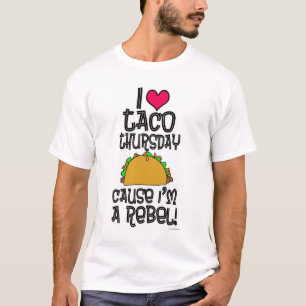 Officiell Taco Torsdag, rolig matslogan T Shirt