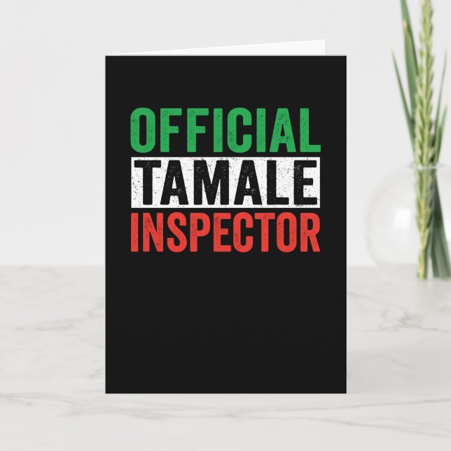 Officiell Tamale-inspektör Kort (Framsida)