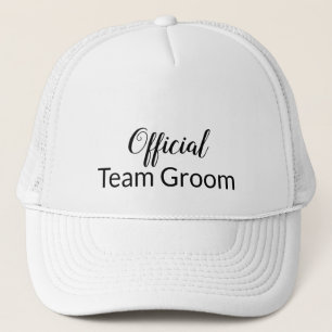 Officiell Team Groom Bröllop Cap Keps