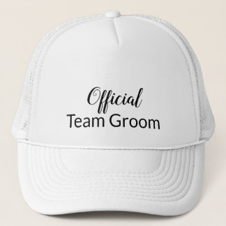 Officiell Team Groom Bröllop Cap Keps