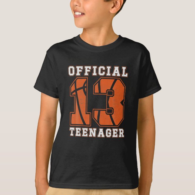 Officiell Teenager 13:e födelsedagstjället Party T Shirt (Framsida)