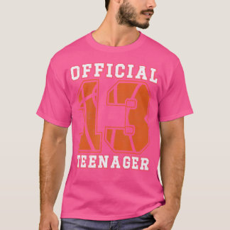 Officiell Teenager 13th Birthday Boy Party Basketb T Shirt