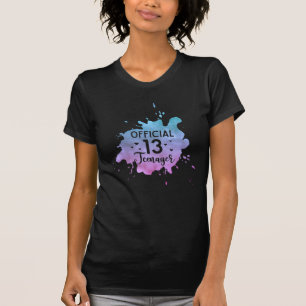Officiell Teenager Girl 13:e födelsedagen T Shirt