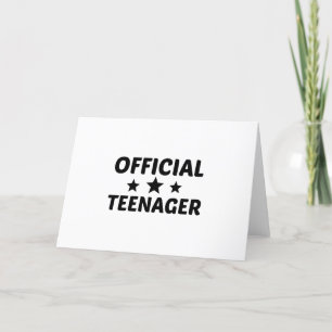 OFFICIELL TEENAGER HELGKORT