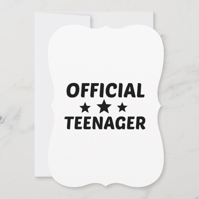 OFFICIELL TEENAGER MEDDELANDE (Framsida)