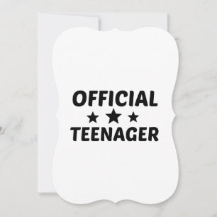 OFFICIELL TEENAGER MEDDELANDE