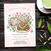Officiell Thir-tea Matcha Födelsedagsbrunch te