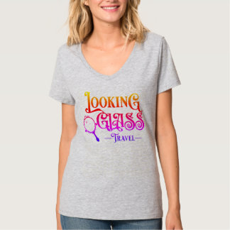 Officiell Tittar glasresor Kvinnor i V-Nacke T Shirt
