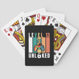 Officiell Tonernivå 13 Olåst födelsedag Casinokort