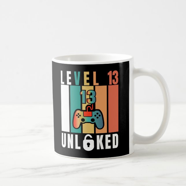 Officiell Tonernivå 13 Olåst födelsedag Kaffemugg (Höger)