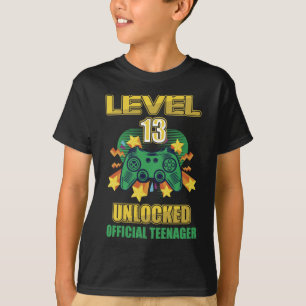 Officiell Tonernivå 13 Olåst födelsedag T Shirt