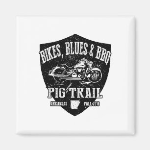 Officiell Trail Bikes Blues Bbq Motorcle Magnet
