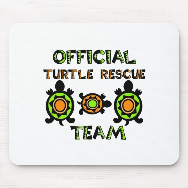 Officiell Turtle Rädding Team 1 Musmatta (Framsidan)