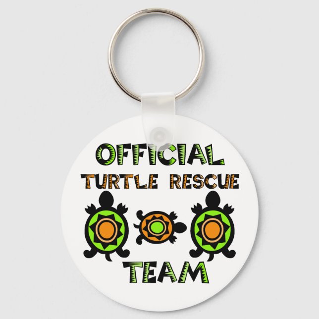 Officiell Turtle Rädding Team 1 Nyckelring (Framsida)