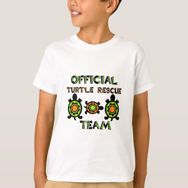Officiell Turtle Rädding Team 1 T-shirt (Framsida)