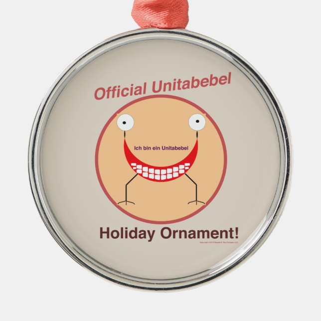 Officiell Unitabebel helgdagprydnad Julgransprydnad Metall (Framsidan)