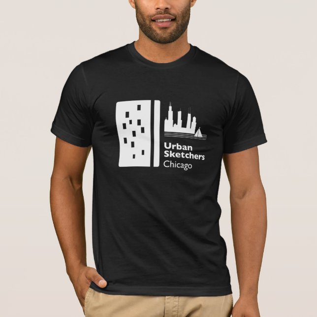 Officiell Urban Sketchers Chicago T-Shirt (Framsida)