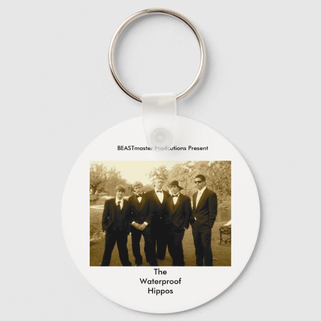 Officiell - vattentät Hippos-nyckelkedja Nyckelring (Framsida)