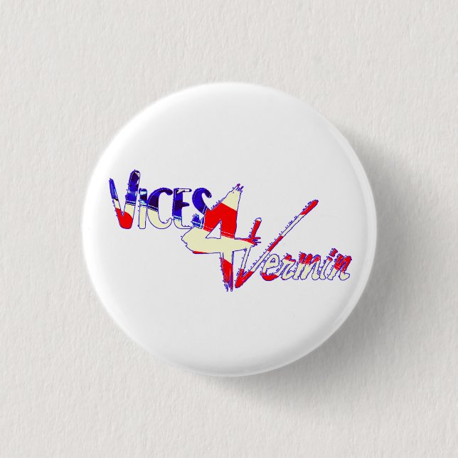 Officiell Vices 4 Vermin-knapp Knapp (Framsida)