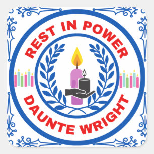 Officiell viloläge i Power Data Wright Collection Fyrkantigt Klistermärke