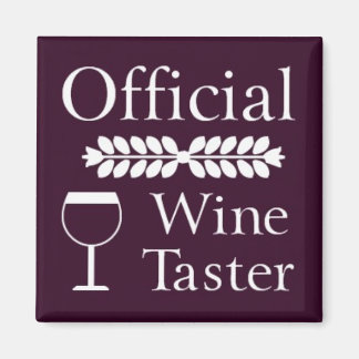 Officiell Vin Taster kvadratmagnet Magnet