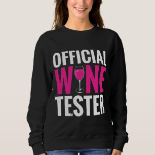 Officiell Vin Tester Drinking Red Vin Tasting T Shirt