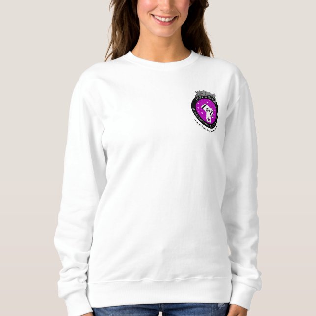 Officiell Vit, liten Logotyp Svettskjorta T Shirt (Framsida)