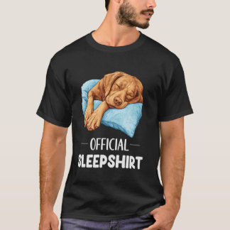 Officiell Vizsla Sömnshirt Söt Hundälskare Pyjamas T Shirt