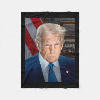 Officiell White House Porträtt Donald J Trump 2025 Fleecefilt