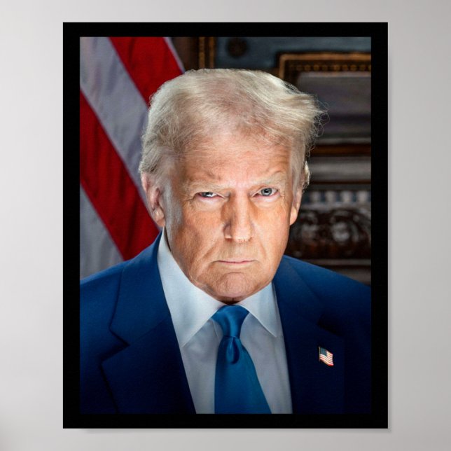 Officiell White House Porträtt Donald J Trump 2025 Poster (Framsidan)