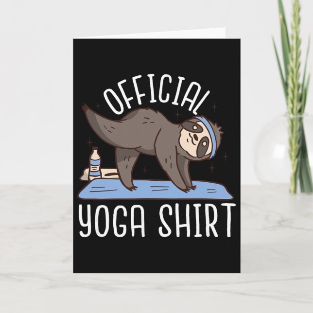 Officiell Yoga - Rolig Yoga  Kort (Framsida)