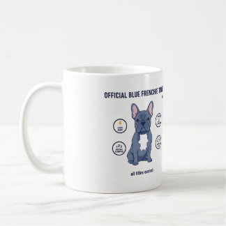 Officiella Blå Frenchie Titlar Rolig Hundmamma Fra Kaffemugg