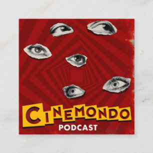 Officiella Cinemondo visitkortar Fyrkantigt Visitkort