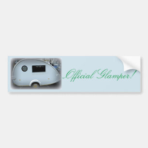 Officiella Glamper! Teardrophusvagncampare Bildekal