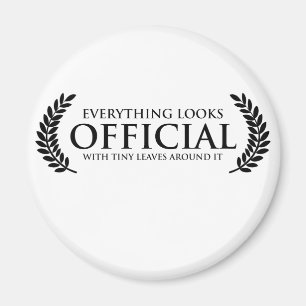 Officiella mycket lilla löv magnet