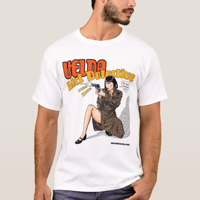 Officiella Velda: FlickakriminalareT-tröja T-shirt (Framsida)