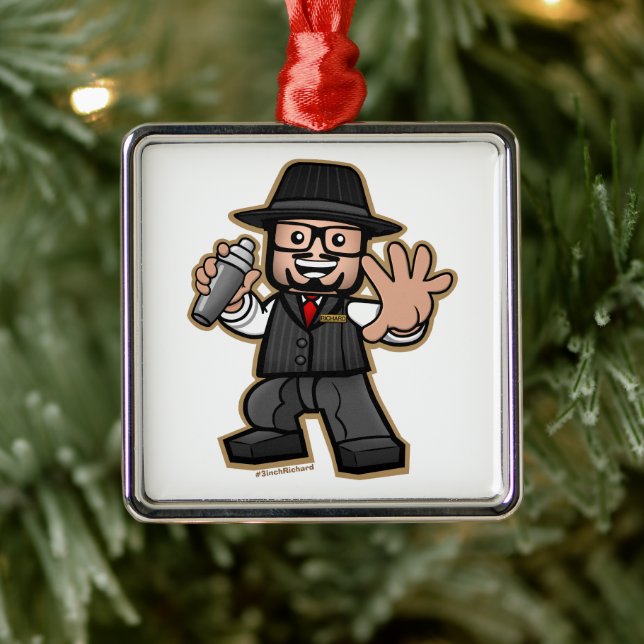 Officiellen 3 tum Richard #3 inchRichard Julgransprydnad Metall (Träd)