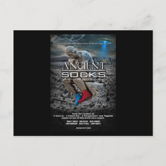 Officiellen "Ancient Socks" Vykort (Framsida)