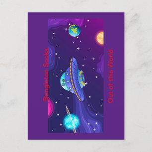 Officiellen "Bengleton Socks: Out this World" Vykort
