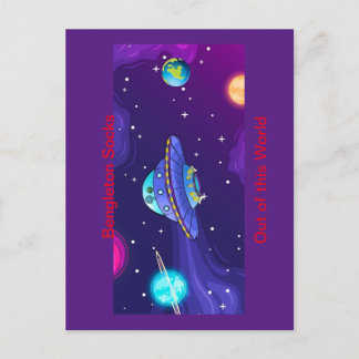 Officiellen "Bengleton Socks: Out this World" Vykort