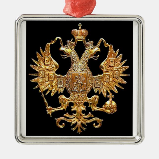 Officiellen Imperial Russian Society Ornamet Julgransprydnad Metall (Framsidan)