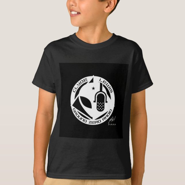 Officiellen malde nolla radiosände den inverterade tee shirt (Framsida)