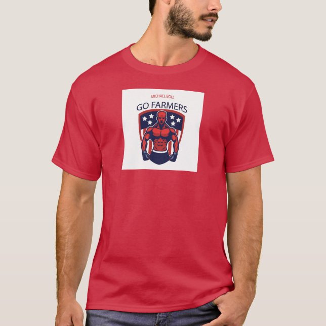 Officiellen Michael Boll "Go Farmers" Tee Shirt (Framsida)