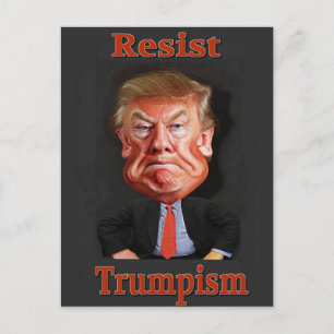 officiellen motsätter sig trumpism vykort