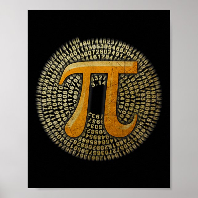 Officiellen pi 3,14 Spiral pi-day för matematiska  Poster (Framsidan)