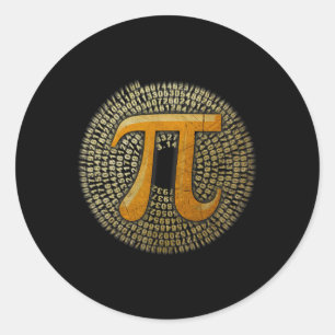 Officiellen pi 3,14 Spiral pi-day för matematiska Runt Klistermärke